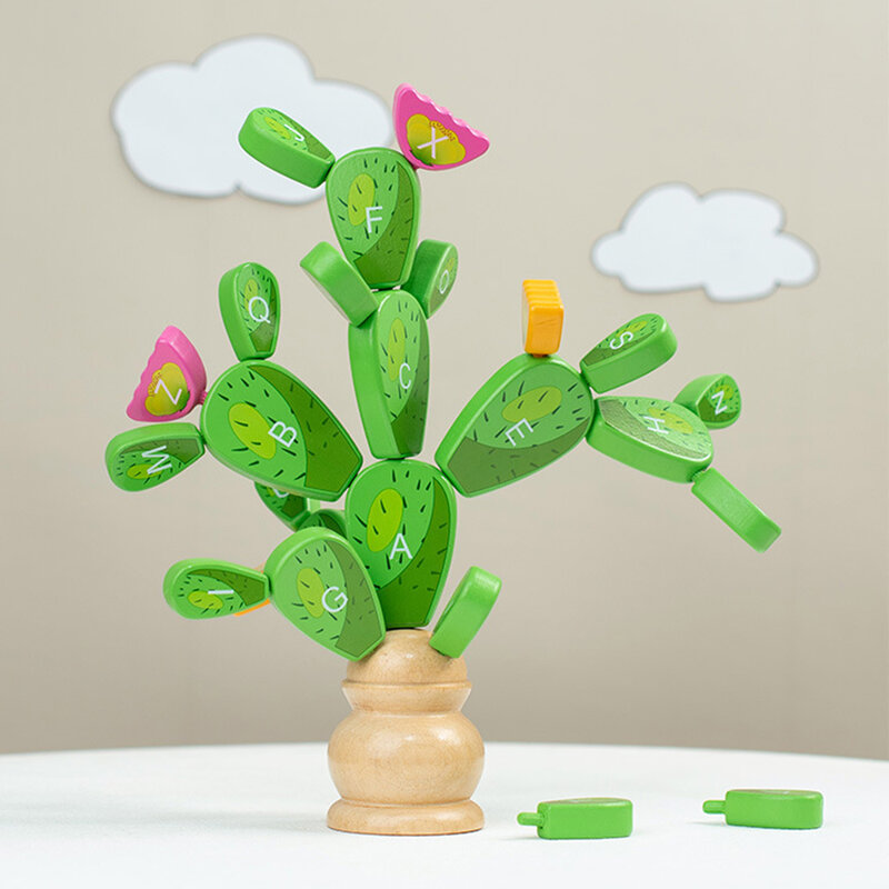 Cactuses Patchworks Letters Toy Hand-eye Coordination Training Plaything For Bedroom