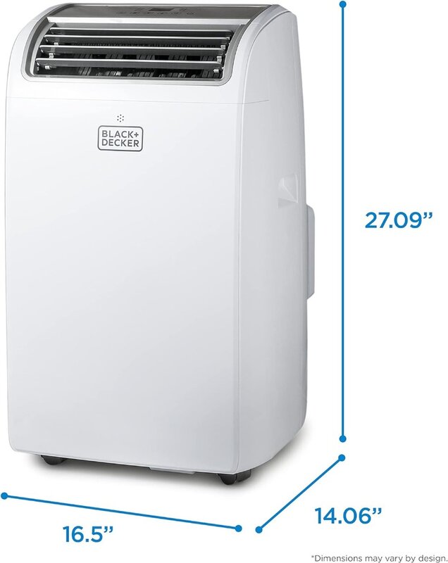 Condizionatore d'aria da 14,000 BTU portatile per camera fino a 700 mq. Ft. Con telecomando, bianco