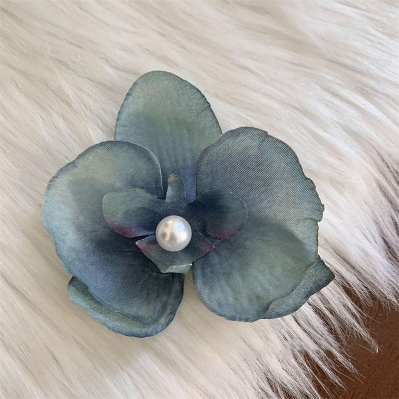 Horquilla de flores Super Fairy Phalaenopsis, Clip de pico de pato lateral de seda, tocado de vacaciones en la playa, Clip de flequillo de foto, moda