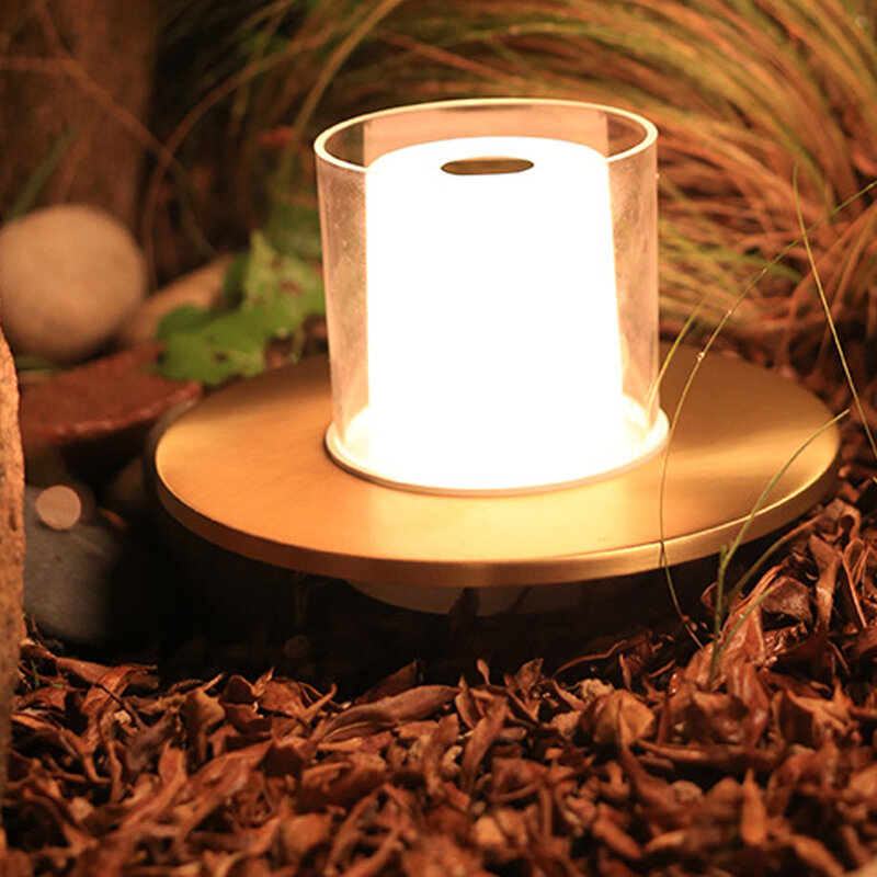 Умная Светодиодная настольная лампа в виде свечи, приглушаемый светильник с сенсорным управлением и инфракрасным датчиком, с зарядкой от USB и типа C, золотая, прикроватная лампа для ночного столика