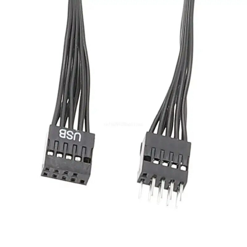 Cable extensión frontal USB 2,0 9 pines para placa base ordenador, para ordenadores sobremesa y portátiles, envío