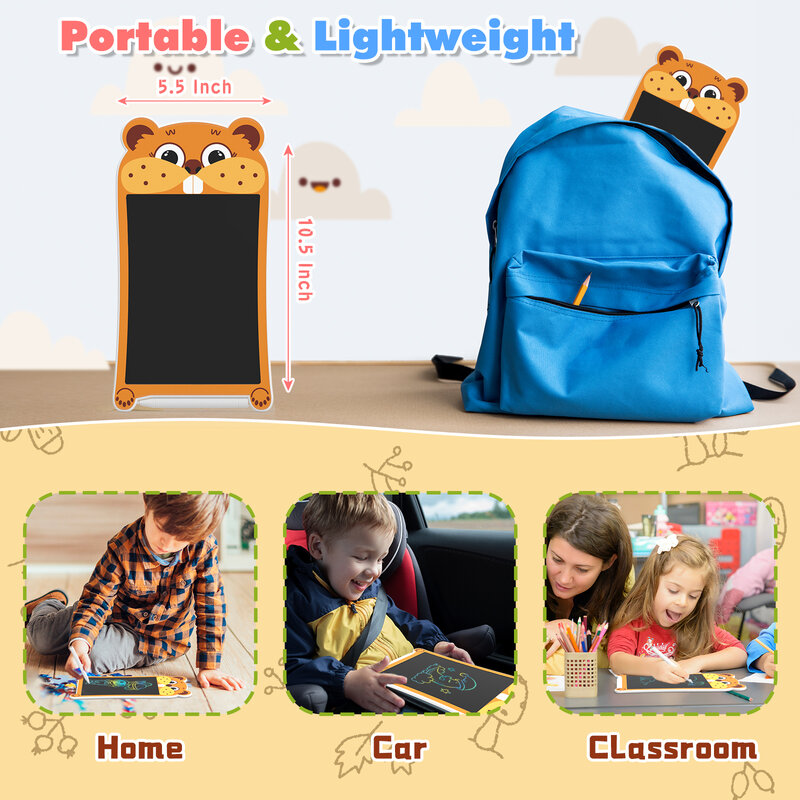 Tablet de desenho LCD para crianças, ferramentas de pintura, placa de escrita eletrônica, brinquedos educativos para meninos, 8,5 pol