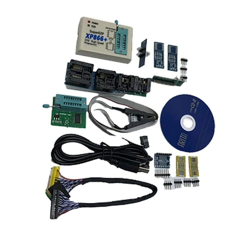 Circuito lógico programable SPI, programador de alta velocidad, lectura y escritura rápidas, XP866 +, ampliamente Compatible con 12 enchufes