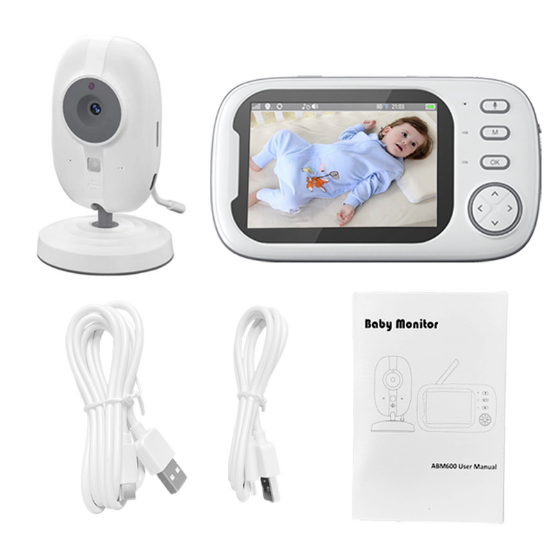 Cdycam-Monitor de vídeo inalámbrico para bebé, cámara de seguridad con visión nocturna, monitoreo de temperatura, Audio bidireccional, 3,5 pulgadas, nuevo
