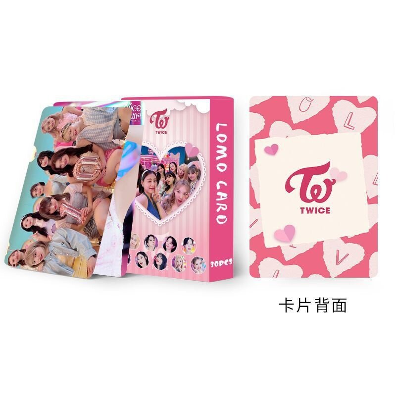 30 Stk/set Kpop Lomo Kaarten Fotoalbum Koreaanse Meisje Groep Ansichtkaart Mini Lomo Kaartspel Fans Collectie Cadeau Speelgoed Fotokaart Bladwijzers