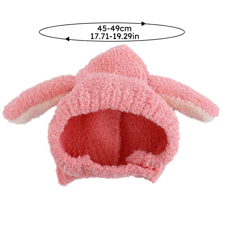 2023 Cute Baby Plush Hat Autumn Winter Rabbit Ears Infant Beanie Cap Korean Cartoon Bunny Kids Boy Girl Warm Earflap Hats