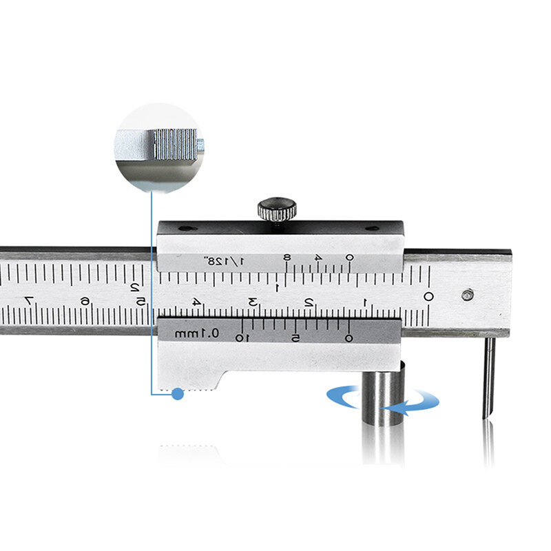 Marcatura calibro a corsoio righello di misurazione 0-200mm strumento di misurazione della misurazione precisa