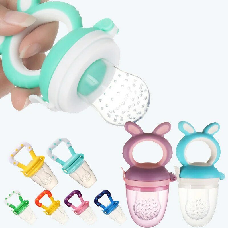 Baby Silicone Baby Fruit Feeder Food Supplement Pacifier Molar Stick Supplementary Portable Kids Boys Girls Fruit Supplement