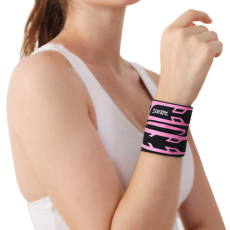 1Pc Sport Kompression Handgelenk Brace Dünnen Atmungsaktiv Einstellbare Hand Wrap Unterstützung Armband für Basketball Badminton Tennis Unisex