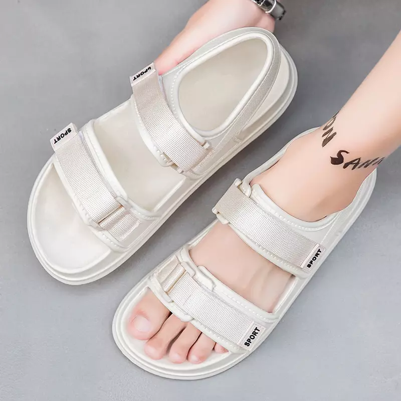 Men Sandals Leisure Beach Holiday Sandals Male Shoes 2024 Summer New Outdoor Sneakers Man Retro Comfortable Casual Sandals Boy