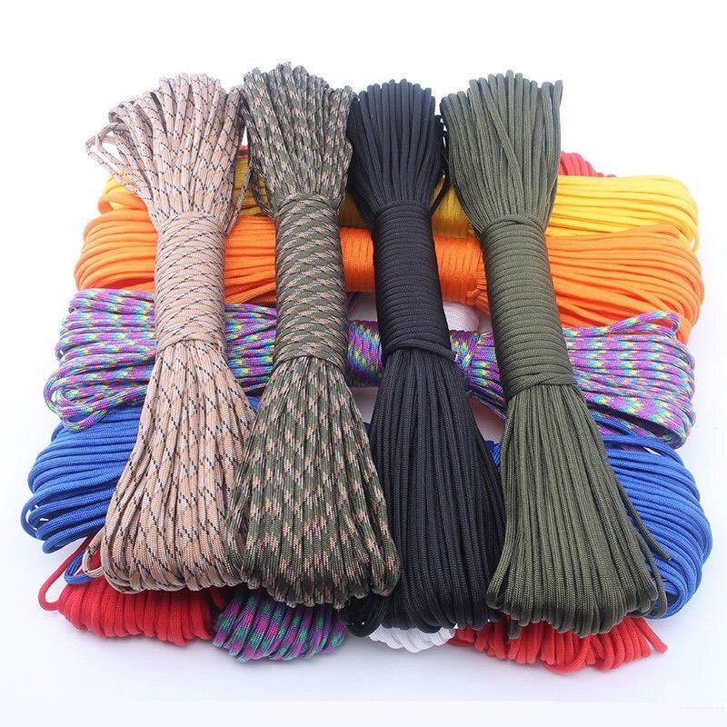 7 Core 550lb Paracord 31m Dia.4mm Survival Parachute Rope Tent Accessories For DIY Making Lanyard Bracelet Dog Collar Idea Gift