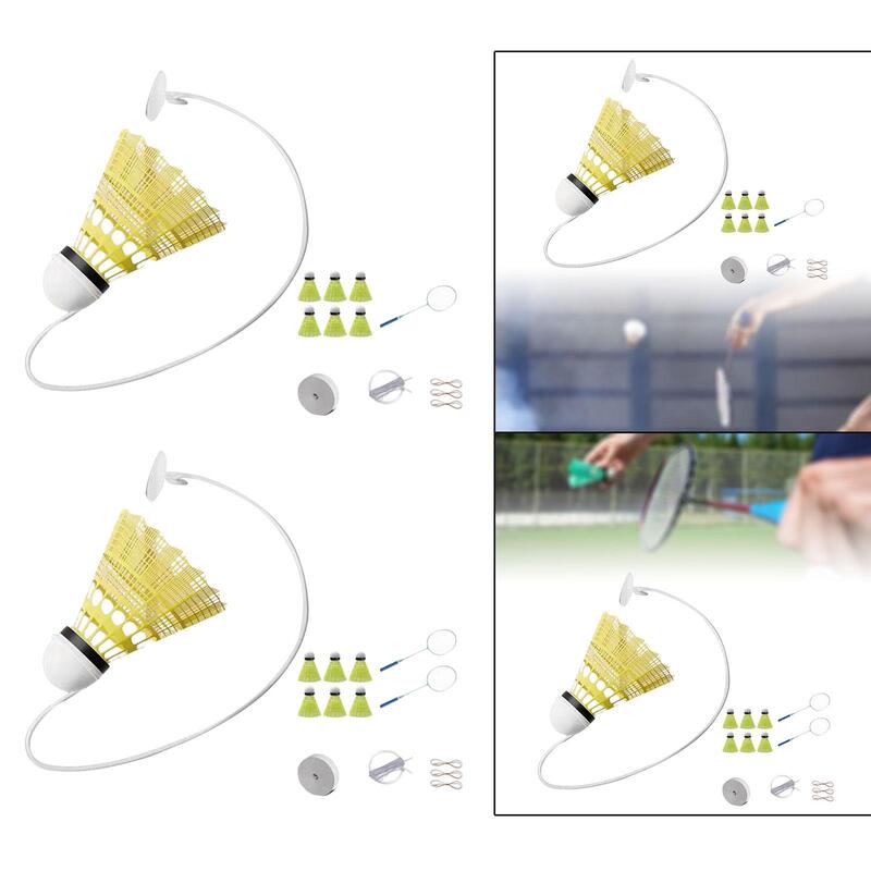 Indoor Badminton Trainer Badminton Training, Portable with Shuttlecock Self