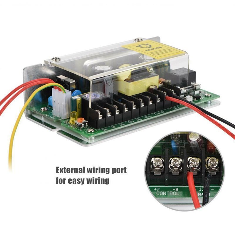 Fuente de alimentación de acceso de interruptor, entrada ancha de 110-240V, de 12V 5A salida, interfaz de batería de 50W, uso para sistema de Control de acceso