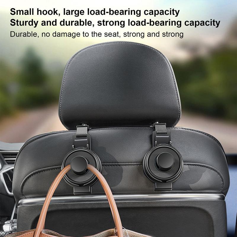 Portavasos para asiento trasero de coche, gancho multifuncional 3 en 1, bolsa de almacenamiento, soporte para teléfono