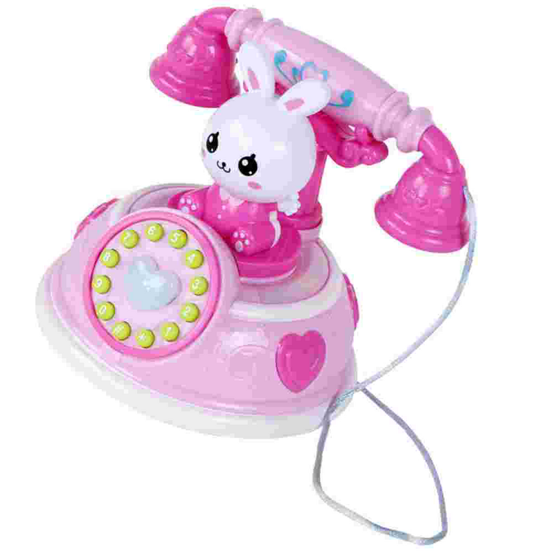 โทรศัพท์จำลองของเล่นการ์ตูนของเล่นเครื่องใช้ในบ้านเด็กผู้หญิงของเล่นคอสเพลย์พลาสติกรูปร่างเด็กเล็ก