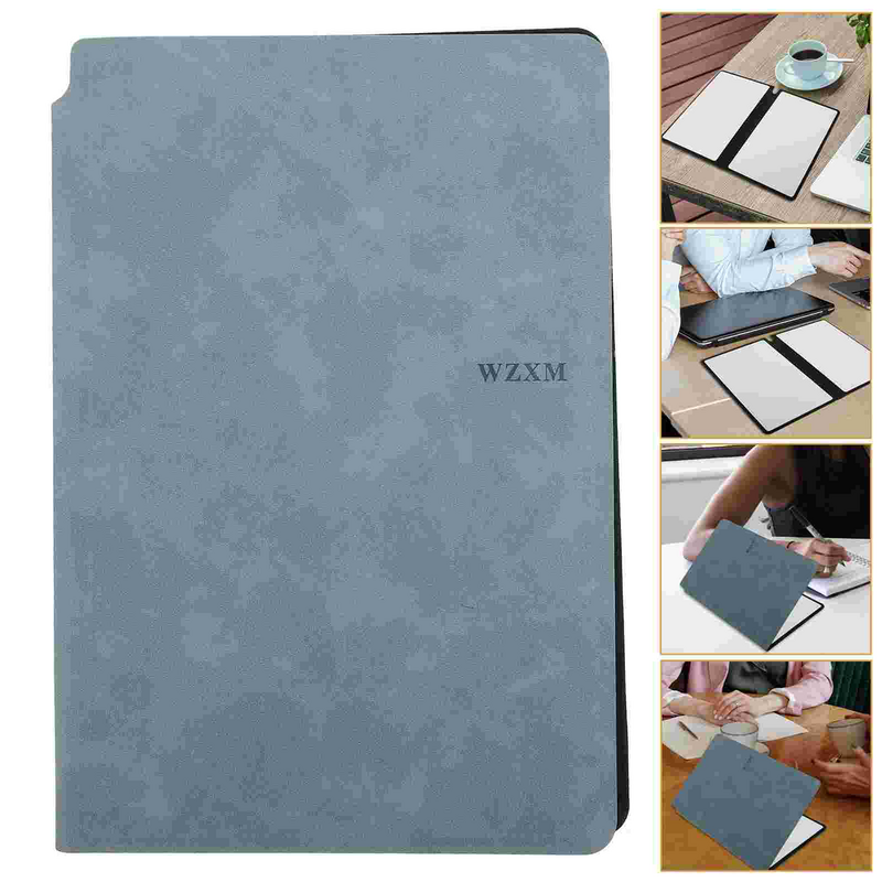 Papan tulis putih portabel Notebook kosong dapat ditulis ulang kecil Pu kering meja tikar papan tulis untuk siswa kantor menulis