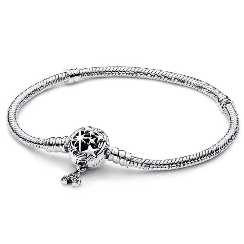 Nowy szterling srebrne dla zakochanych bransoletka koraliki Charm w stylu Fit 925 oryginalna bransoletka Herocross Disney wisiorek Diy biżuteria damska