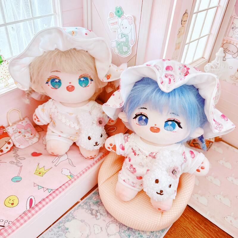 Boneka idola 20cm boneka bintang katun boneka Kawaii boneka bayi Tanpa atribut mainan koleksi penggemar hadiah anak-anak