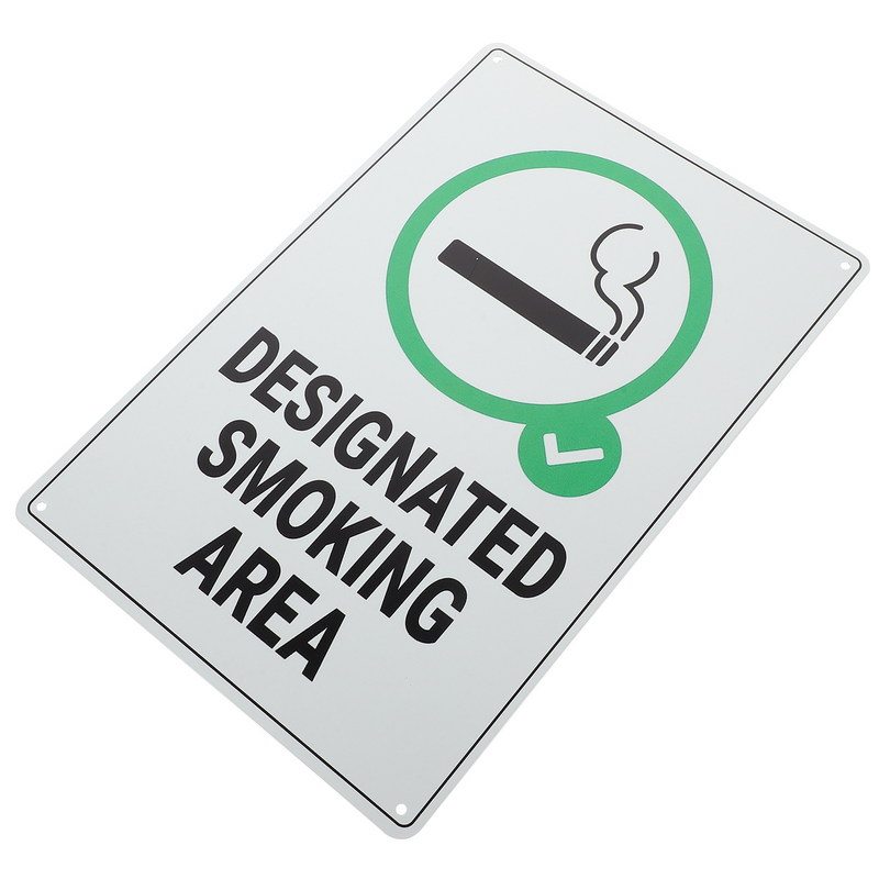 Smoking Area Sign Creative Signs Board Iron Smoking Area Sign For Home Wall Public