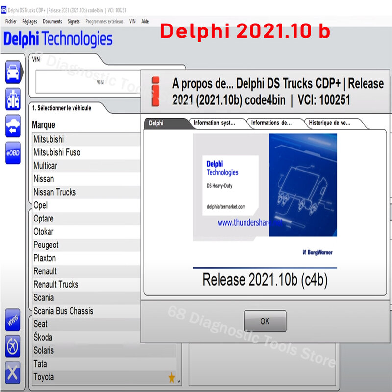 Delphis VD DS150 CDP Car Diagnostic Tools, Atualização mais recente Autocom 2021.11 + Delphi 2021.10 B com Keygen Instalar