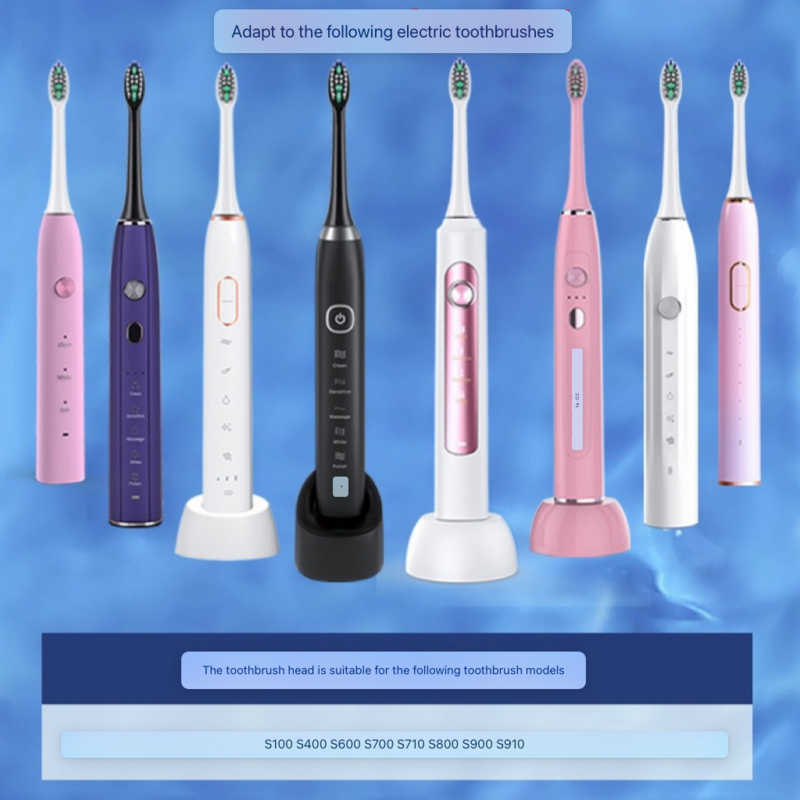 Cabeças elétricas sônicas ultrassônicas da escova de dentes Sarmocare, S100, S200, S600, S700, S710, S800, S820, S900, S910, 2-16pcs