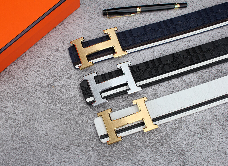 حزام جلد مع مشبك أسود رفيع للرجال والنساء ، حزام خصر جديد ، موضة ، E09