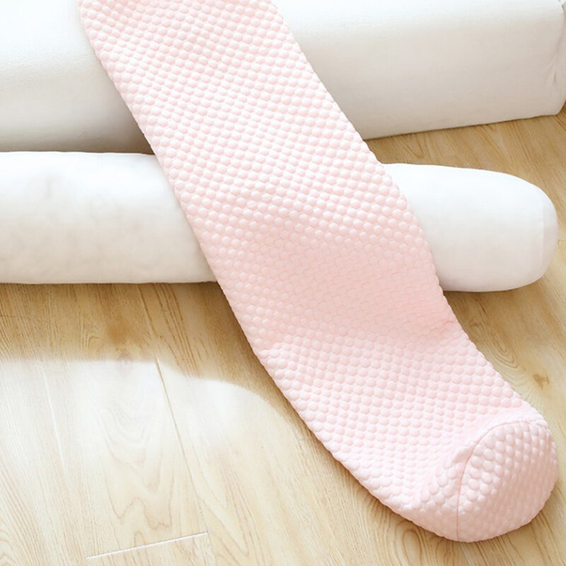 Funda de almohada cilíndrica larga y suave, funda de cojín cómoda y acogedora, reposacabezas enrollable para el cuello y el cuerpo