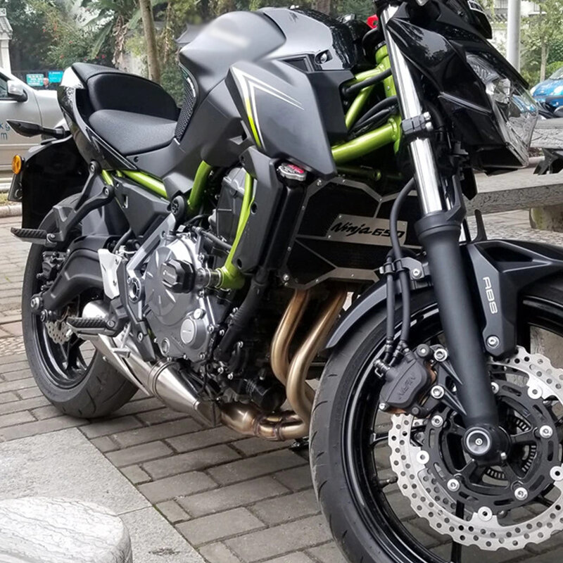 Аксессуары для мотоциклов Kawasaki Ninja 650 NINJA650 2017-2022 2021, защитная крышка радиатора, решетка радиатора и носок