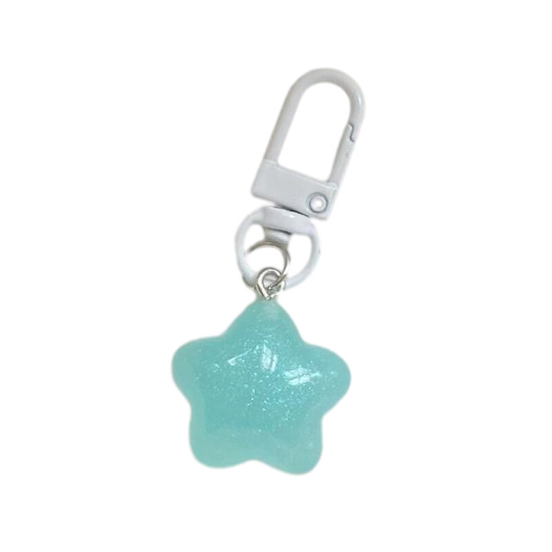 LLavero de plástico con forma de estrella, accesorio para llaves de gelatina fina, Flash, rosa, chica, dulce, regalo, 1 unidad