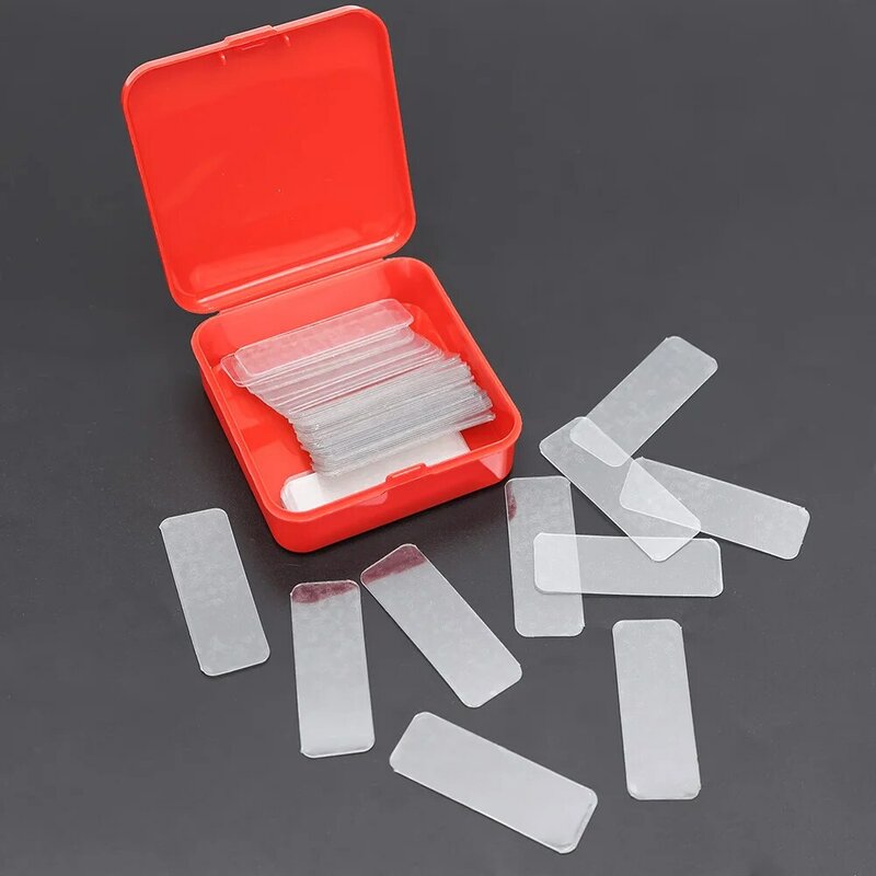 60 pz/scatola adesivi biadesivi trasparenti multifunzione ad alta adesività distico nastri adesivi resistenti antitraccia facile da riporre