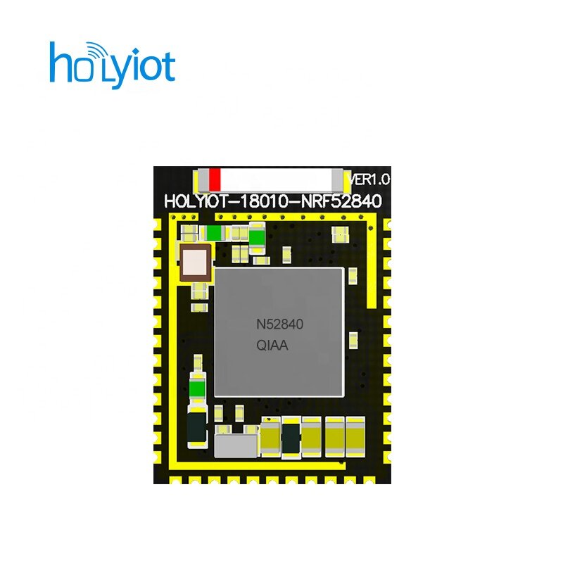Holyiot modul Bluetooth 2.4Ghz Chipset Chipset energi rendah untuk modul BLE Mesh modul otomatisasi untuk antena keramik