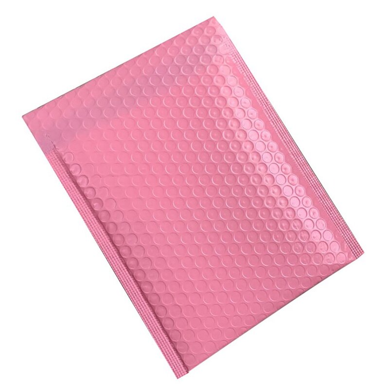 200 buah tas amplop busa segel otomatis amplop empuk dengan tas surat gelembung tas paket merah muda