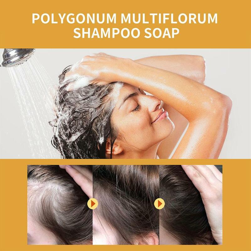 Zenzero Polygonum sapone Shampoo sapone pianta pura saponi organici a lavorazione rapida Shampoo fatti a mano a freddo cura crescita dei capelli J8F4