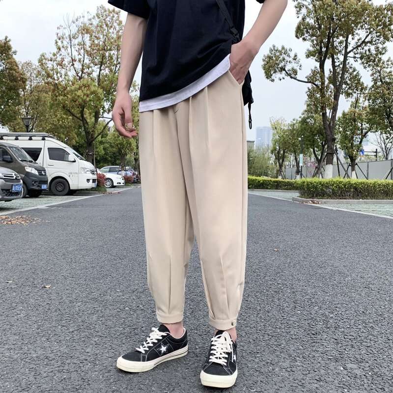 Pantalon de jogging Harlan pour hommes et femmes, pantalon de survêtement noir, style Harajuku, vêtements de printemps et d'été, fjFashion