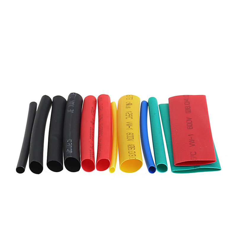 Drop Ship 530Pcs 2:1 Heat Shrink Tubing Tube Sleeving Wrap Cable Wire 5 Color 8 Size Case  shrink tube  shrink plastic