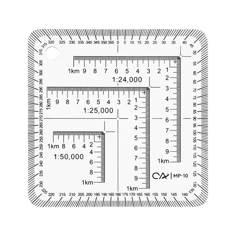 Карманная сетка для чтения карт прозрачная 1:24000 1:25000 1:50000 школьное обучение для полировки чтения карт Utm, Usng, Mgrs, координат чтения карт