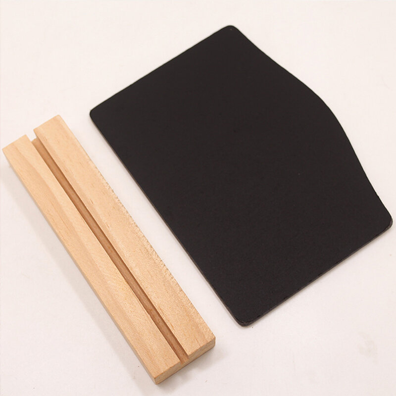 8pcs Small Double-Sided Blackboards Message Board Chalk Sign Message Board Message Blackboard Chalk Table Display Wooden
