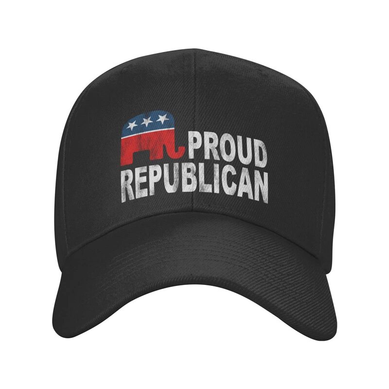 Гордится быть республиканской шляпой, регулируемая Классическая Кепка Для Взрослых, бейсболка, Черная