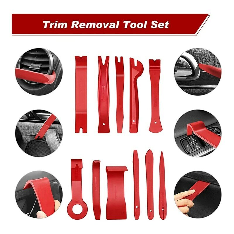 Auto Interieur Demontageset Auto Plastic Trim Removal Tool Auto Clips Puller Diy Panel Tools Voor Auto Trim Trekker Set Duurzaam