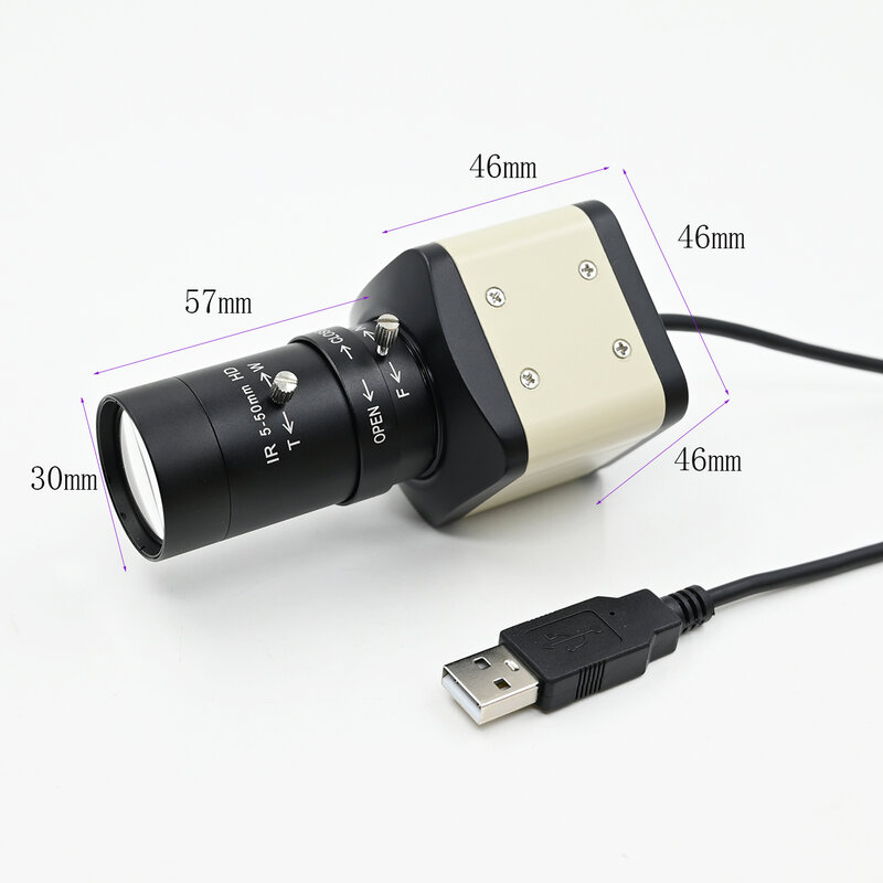 GXIVISION-Caméra à objectif CS IMX298 4656X3496, 16MP, haute définition, pilote USB, Plug and Play gratuit, vision industrielle, 5-50mm, 2.8-12mm