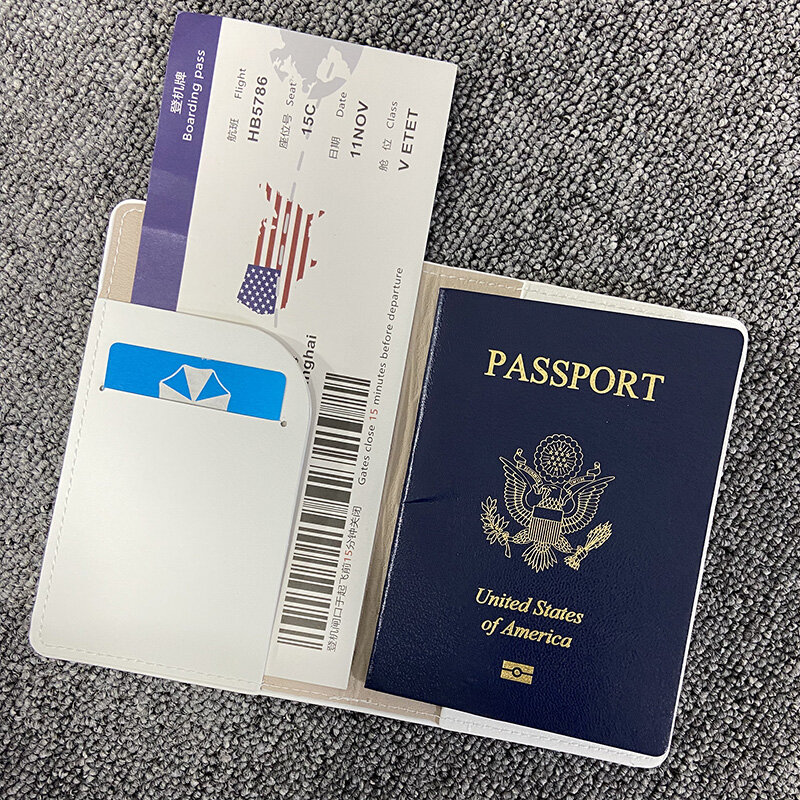 Custodia personalizzata per passaporto con nome Pasport custodia King Queen Crown per passaporto portafoglio da viaggio in pelle Pu