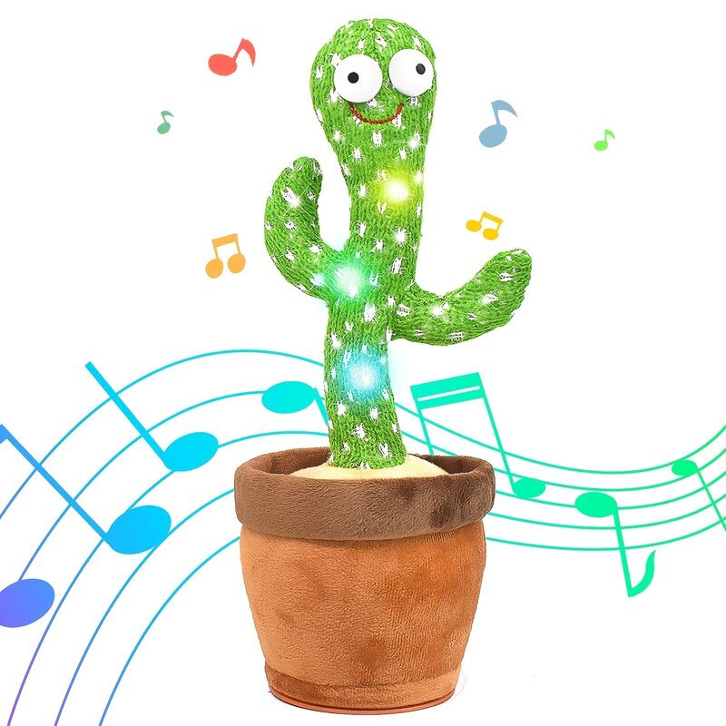 Zing En Dans Cactus Elektron Knuffel Zachte Pluche Pop Baby 'S Cactus Die Herhalen Wat Je Zegt Stem Interactieve Bled