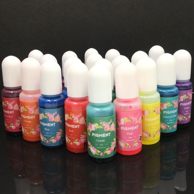 5ml Crystal Epoxy Pigment UV Resin Dye Ink Diffusion Alcohol Ink Liquid Highly Concentrated Colorant Art Crafts Paint