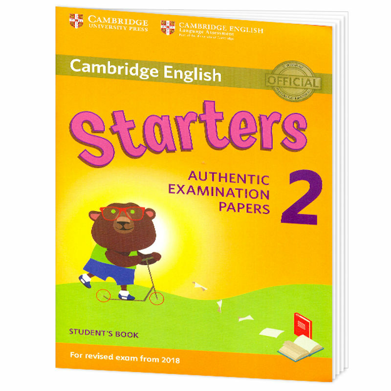 Детский экзамен на английском, уровень 1, Starters1234, Кембриджский Уровень 1, имитация реального теста, новая версия 2022