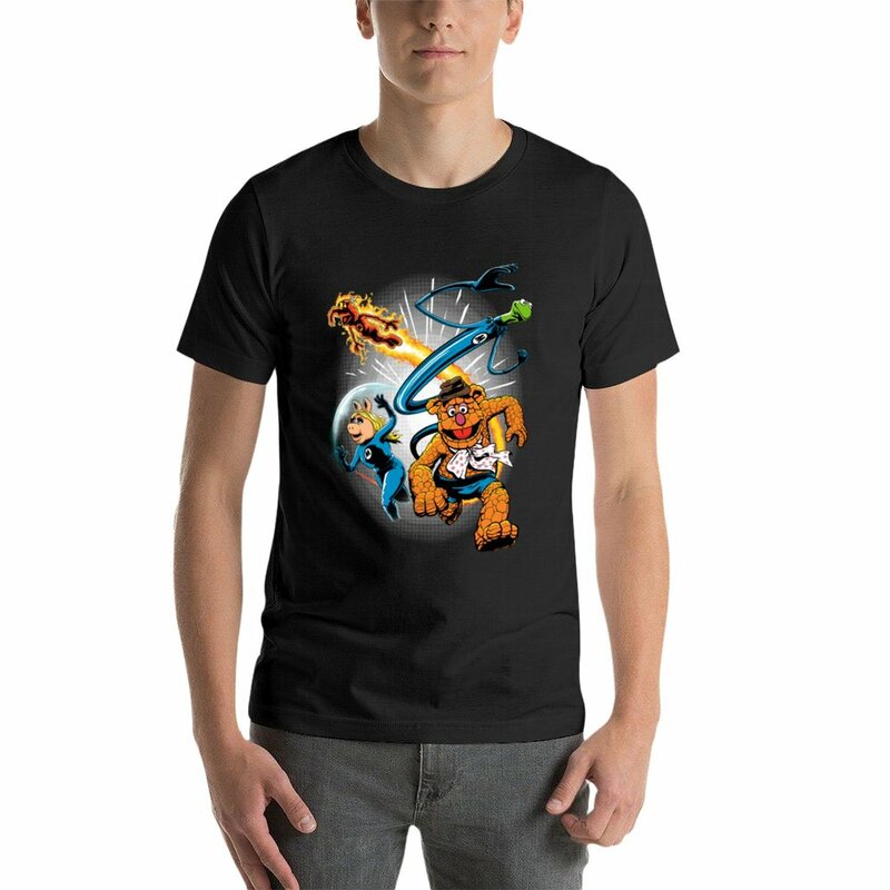 Camiseta de manga corta de The Muptastic Four para hombre, camisetas lisas, camisetas personalizadas, diseña tu propia camiseta gráfica