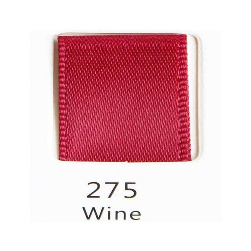(12 ярдов/рулон) винно-красная односторонняя атласная лента, оптовая продажа, для упаковки подарков, Рождественская и Новогодняя одежда, ткань для шитья, подарочная лента
