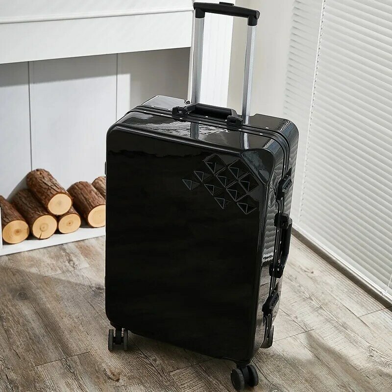 Maleta con ruedas universales para hombre y mujer, maleta con marco de aluminio para equipaje, maleta para estudiantes universitarios
