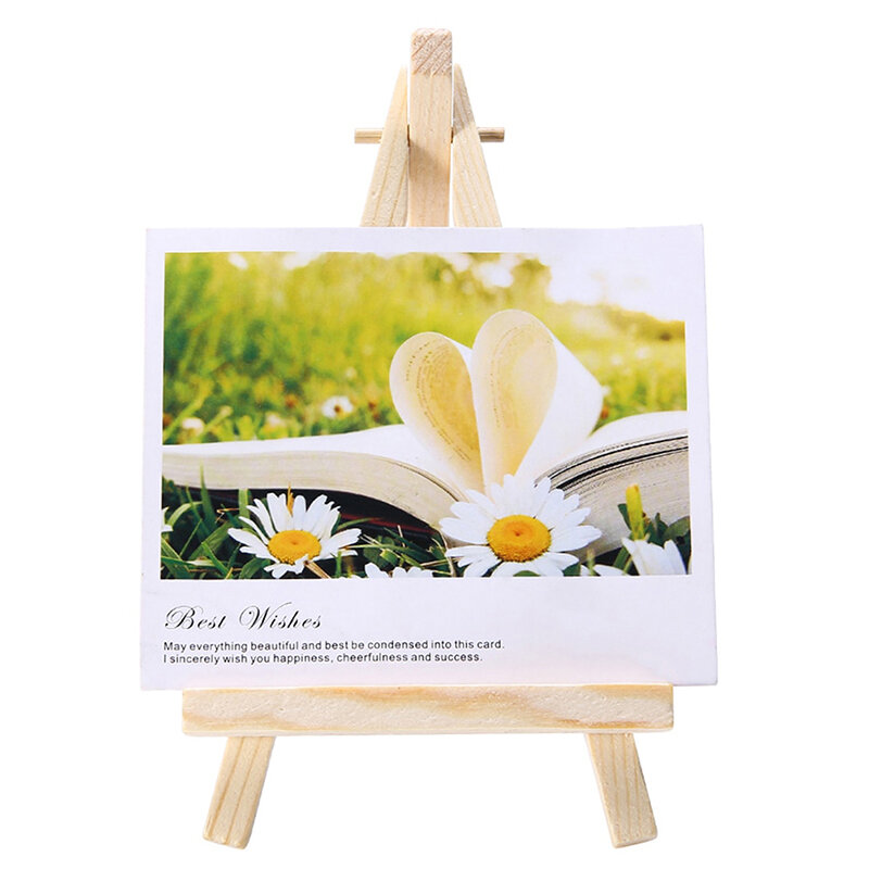 Mini Easel Frame Creative Triangle Wedding Table Card Stand Display Holder Children Painting Craft Artist Supplies