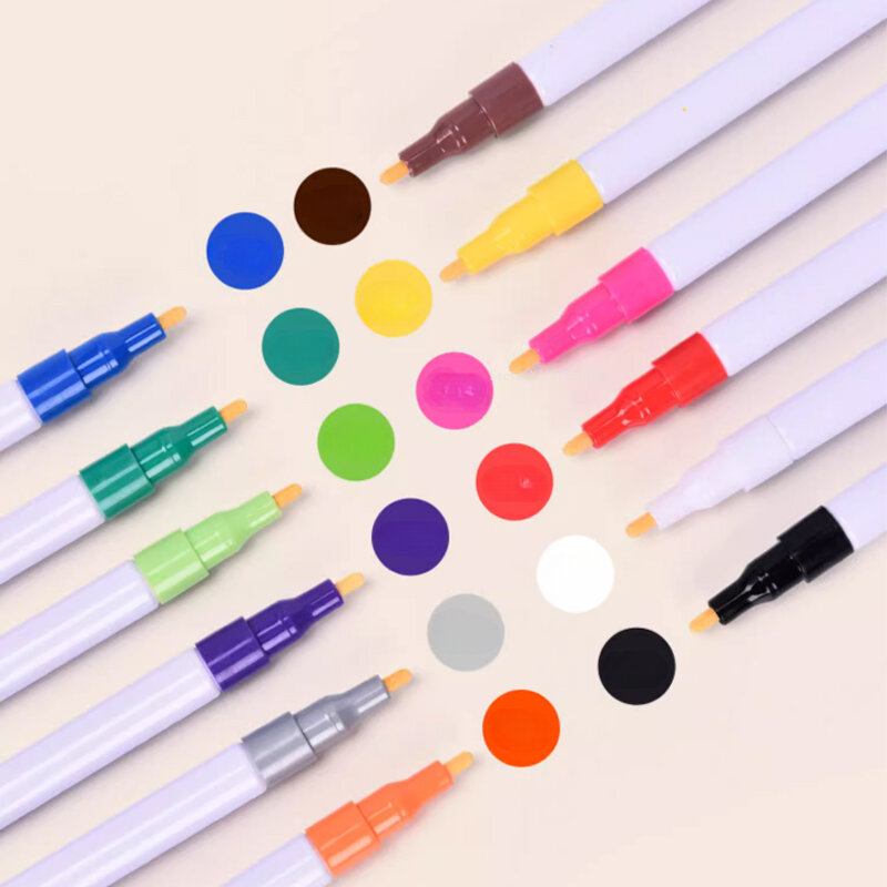 ปากกาทาสีมือเซรามิกเคลือบสีบนปากกามาร์กเกอร์ทาสีด้วยมือแบบ DIY ไม่เป็นพิษต่อสิ่งแวดล้อมปากการะบายสีงานหัตถกรรมเครื่องปั้นดินเผา