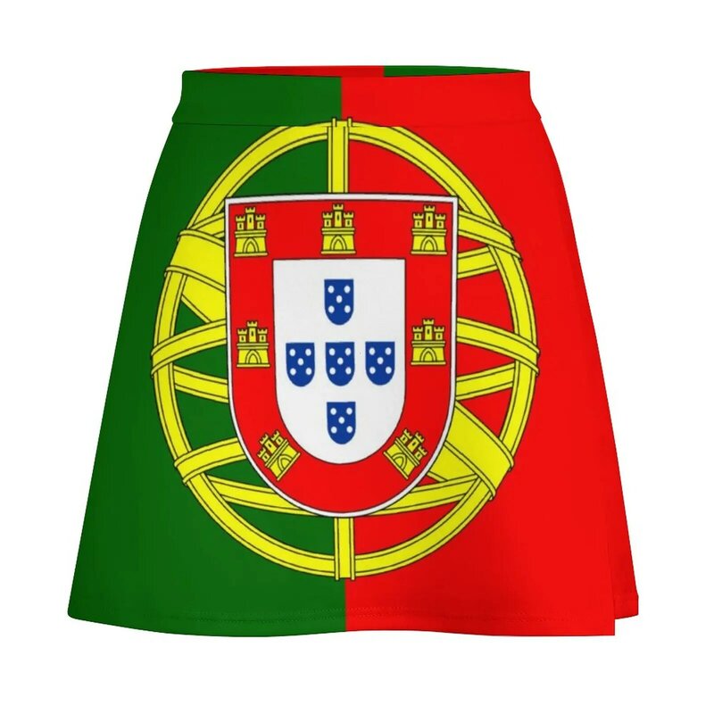 여성용 포르투갈 국기 미니 스커트 미디 스커트, 여성 의류, 여름 2023, 여성 스커트, 여름 의상, 2023